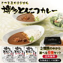 さつま屋オリジナル 博多とんこつカレー 選べる6個セット　ギフトセット 九州 ビーフ ポーク チキン お祝い 夏ギフト