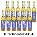 梅酒 和三盆糖梅酒 15% 500ml 12本セット 1ケース おまとめ買い 甘すぎない梅酒 焼酎ベース 壱岐 熟成 送料込（北海道・沖縄は別途送料）