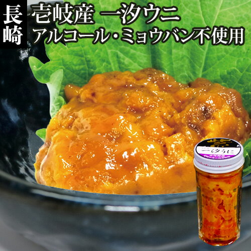 【D】本尾海産 壱岐産 一汐 紫うに 60g 新物 雲丹 ウニ 瓶詰 むらさき うに ムラサキ 国産 長崎産 うに加工品（D商品と同梱可）