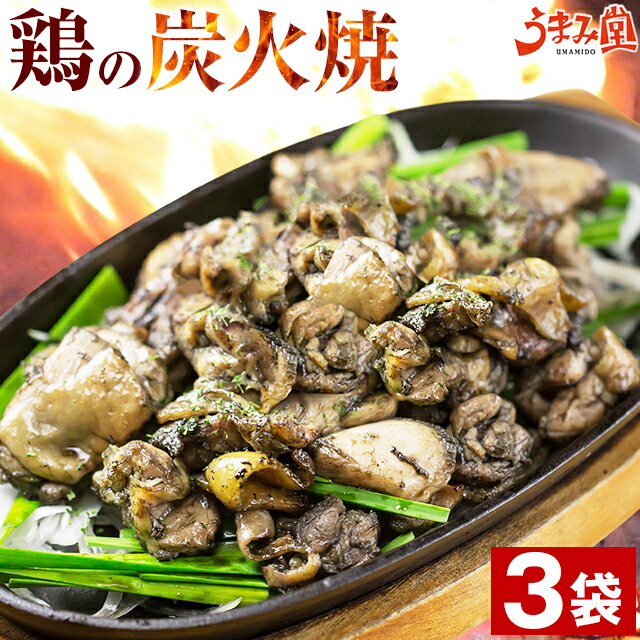 鶏の炭火焼き(親鶏) 100g×3パック 塩こしょう風味 送料無料 ポイント消化 おつまみ セット 食品 宮崎 名物 地鶏 お試し 人気には 訳あり 食品 お取り寄せグルメ 肉 レトルト 珍味 手土産 [メール便]