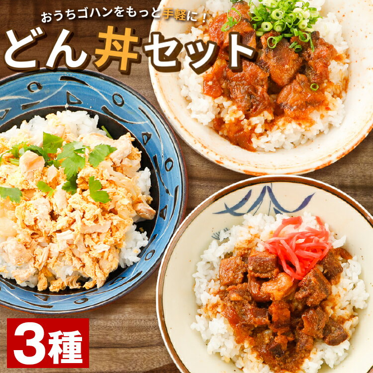 選べる 丼の素 3袋 セット 送料無料 親子丼 牛丼 豚丼 豚 どんぶり 国産 レトルト お試し 旨さに 訳あり 惣菜 豆板醤 肉 非常食 [メール便]