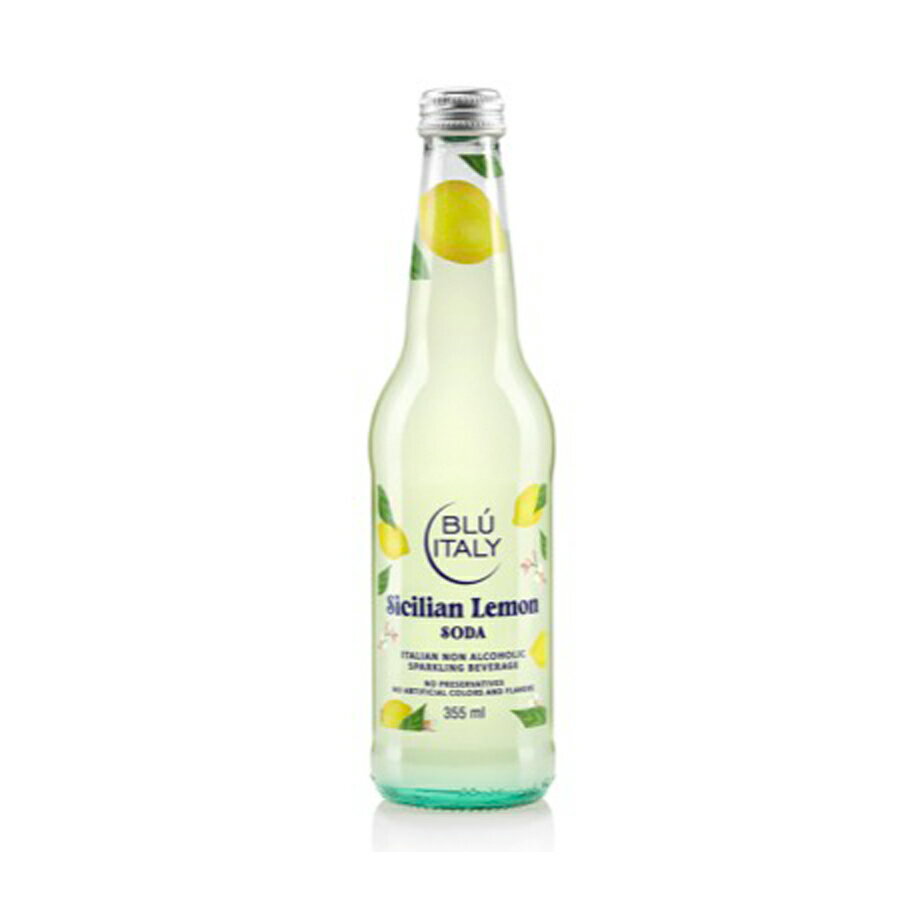 【賞味期限2027年2月13日】【12本(1ケース)】ブルーイタリー(BLU ITALY)シチリアンレモンソーダ355ml