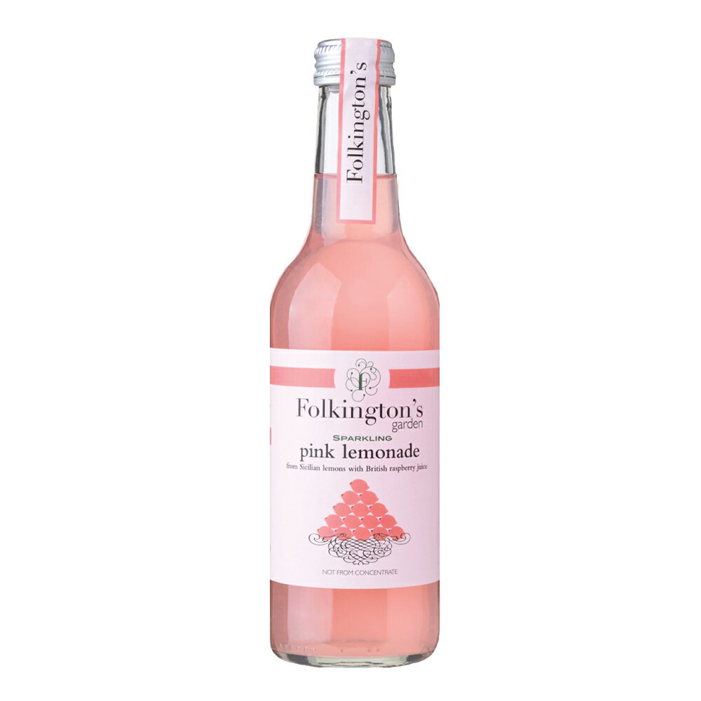 碳酸饮料 - 【賞味期限2027年8月31日】フォーキントンズ(Folkington's)ボトル ピンクレモネード330ml