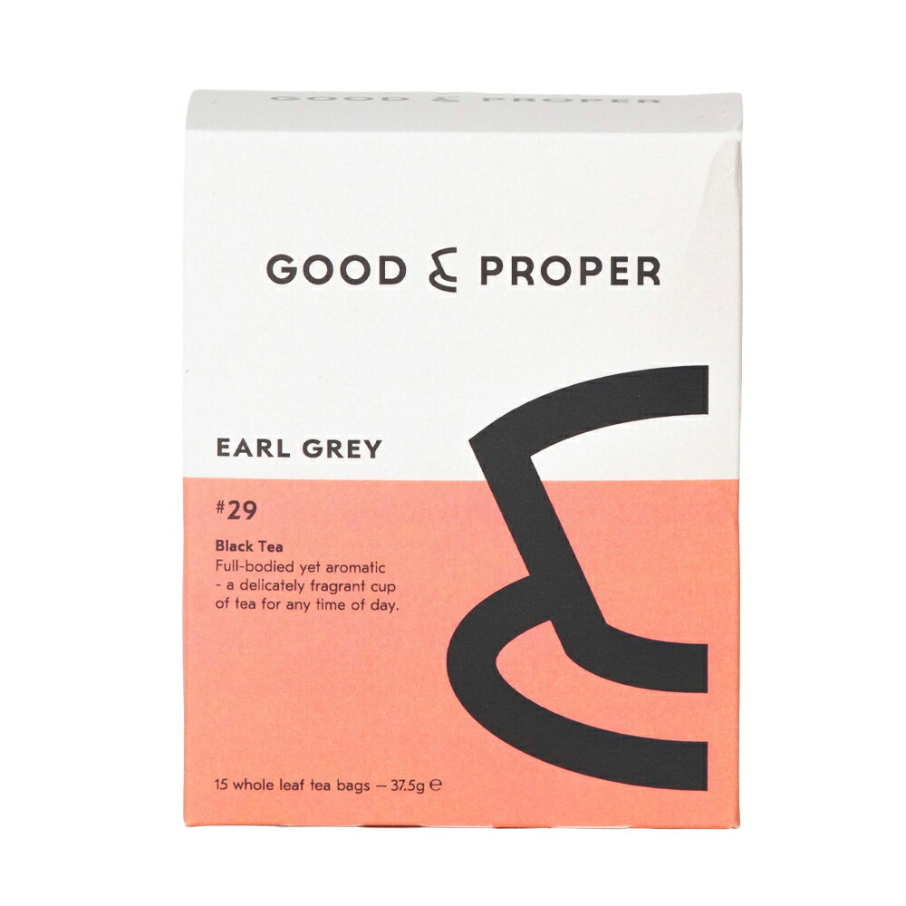 Rakuten - 【賞味期限2027年5月】グッドアンドプロパーティー(GOOD&PROPER TEA)アールグレイ37.5g(15ティーバッグ)※ご贈答対応不可