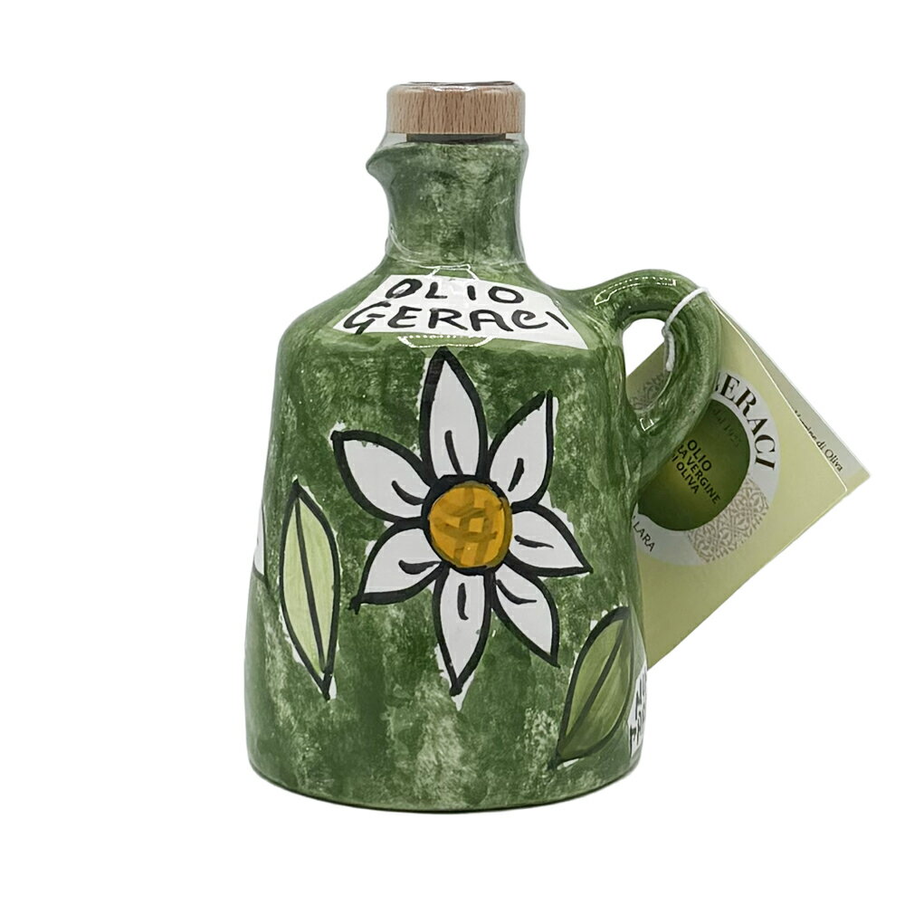 Rakuten - 【画像のデザインでのお届けです】【賞味期限2026年10月4日】オーリス社 ジェラーチ(GELACI)エクストラバージンオリーブオイル ニーノパルッカ 250ml(陶器)※デザインNo.3※ご贈答対応不可