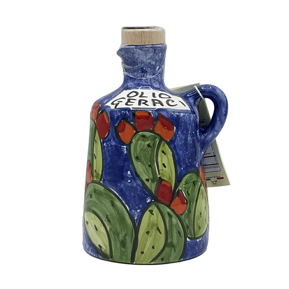 【画像のデザインでのお届けです】【賞味期限2026年10月4日】オーリス社 ジェラーチ(GELACI)エクストラバージンオリーブオイル ニーノパルッカ 250ml(陶器)※デザインNo.5※ご贈答対応不可