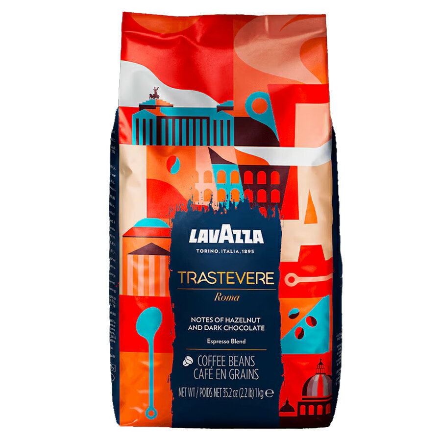 ラバッツァ(LAVAZZA)エスプレッソ テイルズ オブ イタリア トラステヴェレ ローマ(豆/ホールビーン)1kg(1000g)【賞味期限6ヶ月以上】