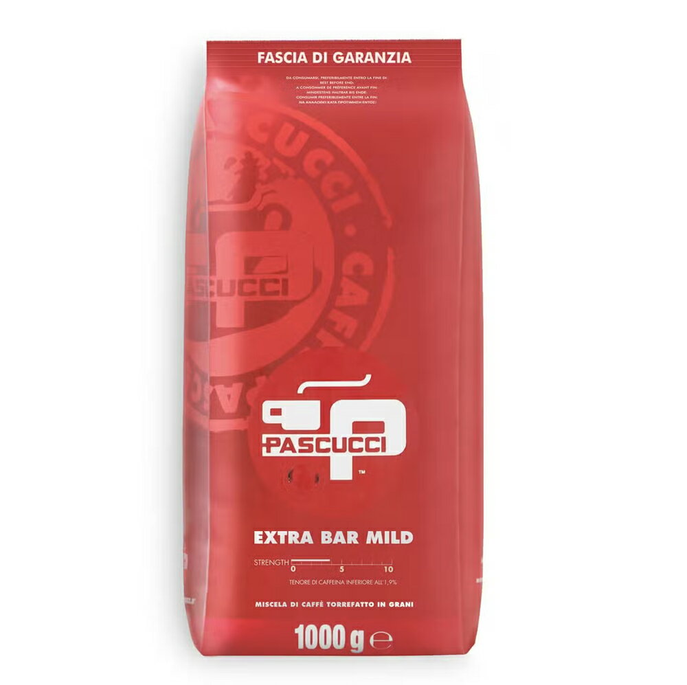 Rakuten - 【賞味期限2027年9月19日】パスクッチ(PASCUCCI)エキストラ バー マイルド(豆)1000g(1kg)※挽いてありません