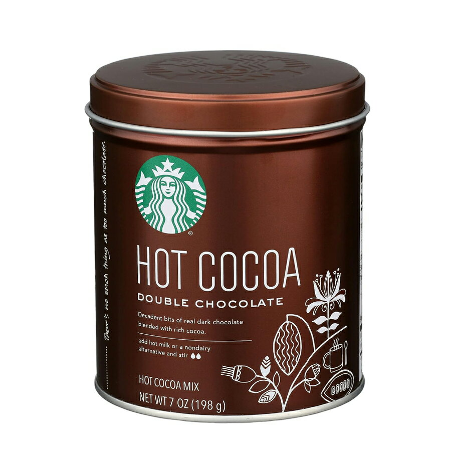 スターバックス(STARBUCKS/スタバ)ホットココア ダブルチョコレート キャニスター198g※ラッピング不可【賞味期限6ヶ月以上】のサムネイル