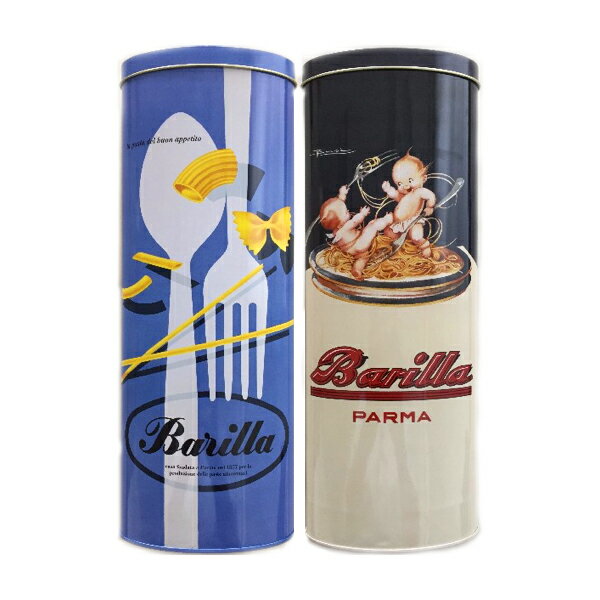 ※1缶破損のため割引【2種セット】バリラ創立140周年記念限定缶(スパゲッティNo.5[1.7...