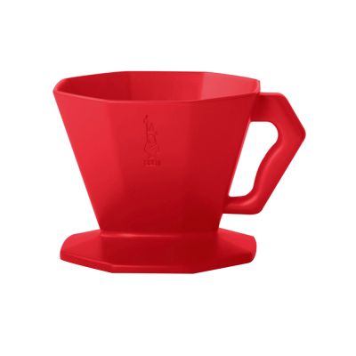 ビアレッティ プラスチックドリッパー（レッド）2カップ用(pour over 2cups red)※ご自宅用(ペーパーフィルター用)