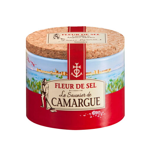 【2点以上で送料一部地域700円】カマルグ フルール ド セル125g(紙筒、コルク蓋) 【2点以上で送料一部地域700円】カマルグ フルール ド セル125g(紙筒、コルク蓋)