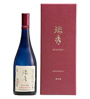 【クール便配送】【2016酒造年度】福光屋 瑞秀 中汲み囲い 粒撰 有機栽培米 契約栽培 山廃仕込 山田錦 純米大吟醸 720ml(ギフトボックス入り)※瑞穂