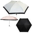 marie claire/bis 婦人用 ピンドット柄 晴雨兼用 ミニ折傘 50cm×6R MCP05MN50 遮光率99％以上 UV遮蔽率99％以上