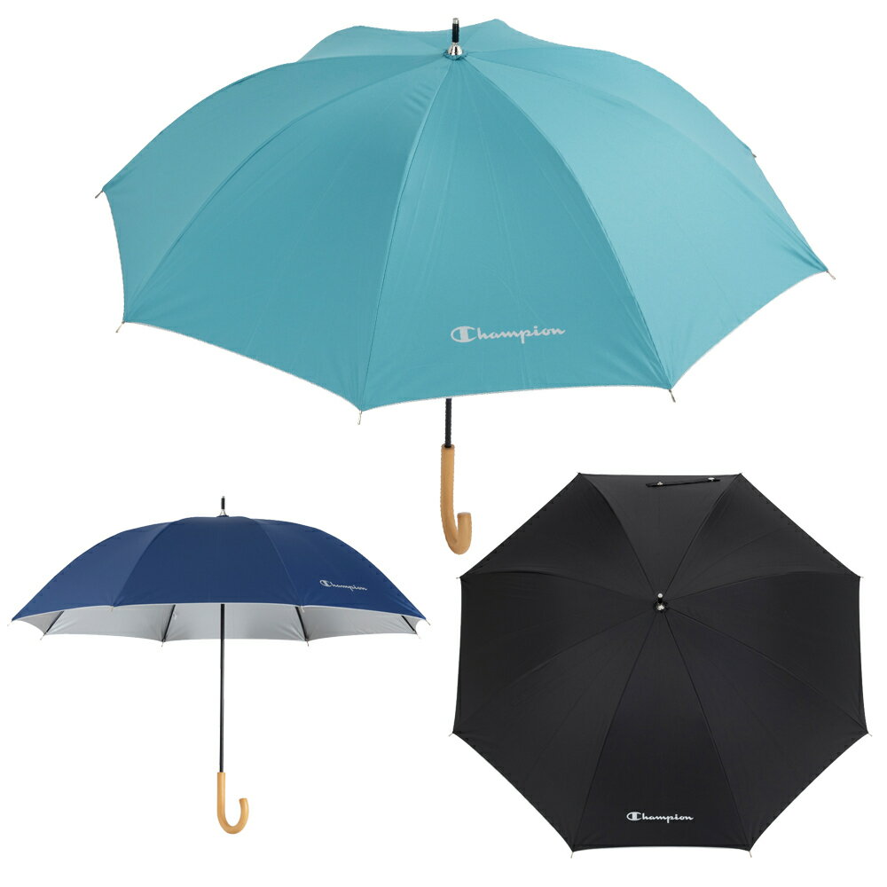 チャンピオン レディース 婦人 晴雨兼用 シルバー コーティング 無地 ショート 手開 傘 50cm UVカット 遮光 率 99%以上 日常使用 アウトドア スポーツ観戦 遮熱 CHP54ST50