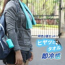 ひんやりタオル 携帯 カラビナケース付き 【2個セット 全5色】 冷感 クール おしゃれ アウトドア 持ち運び 収納 携帯 濡らして絞って振るだけ