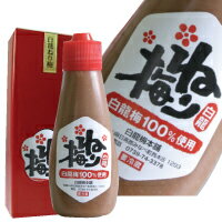 果肉たっぷり、まろやかな白龍梅の 種を取り除きました。 梅びしおを自分で作るのは、大変。 是非、ご利用ください。 使いやすいチューブ入り。チョットひとねりで、 いつものお料理が梅風味に変身☆ 3本セットはこちら♪ 　白龍ねり梅 内 容 量 120g 原 材 料 梅・漬け原材料(食塩・還元水飴・果糖ぶどう糖液糖・蜂蜜)/調味料(アミノ酸等)甘味料(スクラロース)酒精・VB1 塩　　 分 約12％(中甘口) 保存方法 直射日光をさけ、冷暗所で保存下さい。 賞味期限 6ヶ月 ●ギフト/結婚/引越し/入学/就職/誕生日/出産/お中元/お歳暮/ 父の日/母の日/敬老の日/お祝い/贈り物/中元/歳暮 【産直和歌山】【楽天シニア市場】【自家梅園産】 【お取り寄せマップ 和歌山】【3000円以下・家庭用】