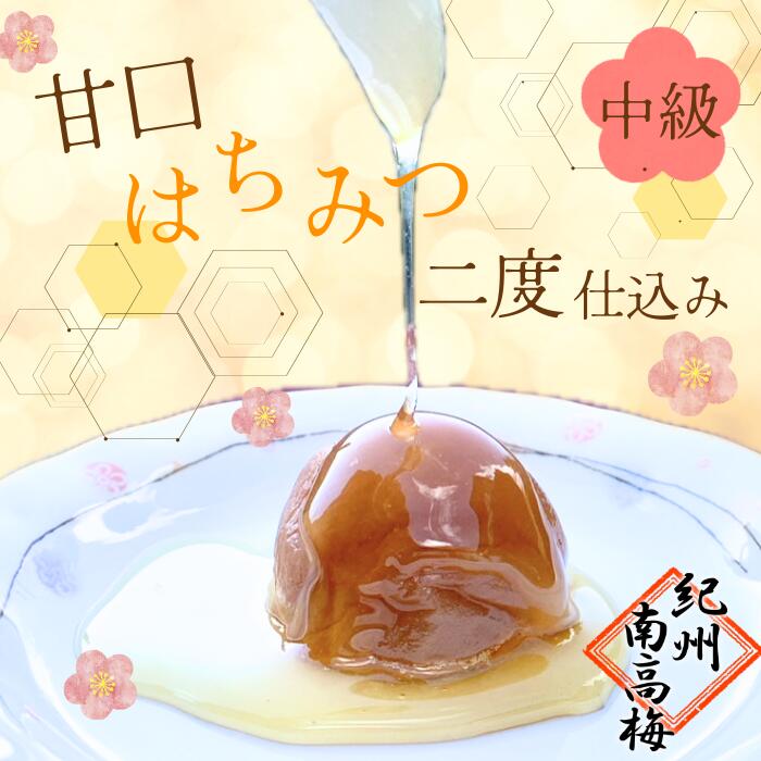 【中級 甘口二度仕込み】梅干し 南高梅 紀州南高梅 はちみつ梅 梅 高級 農家手作り 蜂蜜梅 産地直送 甘い梅干し お歳暮 お中元ギフト贈り物 年末ギフト 包装対応 のし対応 敬老の日 母の日 父の日 結婚祝い 内祝い 出産祝い【楽ギフ_包装】【楽ギフ_のし】