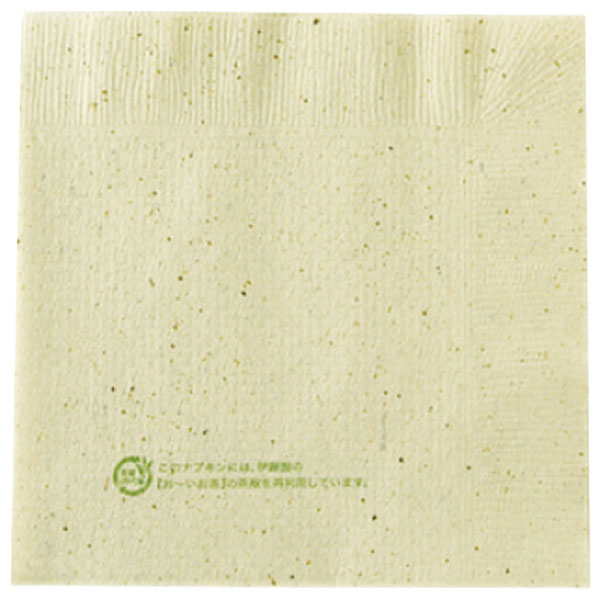 茶殻ナプキン4ツ折　文面有・ナプキン、衛生用品