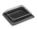 ユニコン LS-82 B ランチボックス、サンドイッチケース、テイクアウト容器、フードパック、フタ一体型