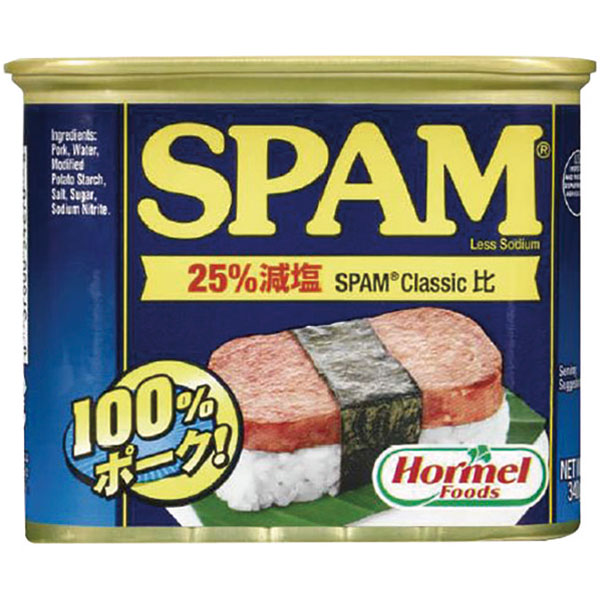 【規格内容】340g缶【最終加工地】アメリカ【調理方法】軽く焼いていただくと更に美味しくお召し上がりいただけます。 【数量】1缶 ●送料：880円　※12缶から無料です。 ●主原料：豚肉、砂糖、食塩／加工澱粉、発色剤（亜硝酸Na）、（一部に豚肉を含む） 【注意事項】 ※北海道・沖縄の配達不可です。 ※他のテイクアウト商品と同梱できる場合は、弊社にて送料を訂正させて頂きますのでそのままご注文下さい。 ※メーカー発送品のため代金引換不可となります。 ※送付先宛名に会社名または店舗名のご入力をお願いいたします。 ※ご注文のタイミングによっては在庫がない場合もございます。その場合はメールにてお知らせいたしますので予めご了承くださいませ。 ■【賞味期限につきまして】 ●メーカーより発送時点で30日以上賞味期限がある商品のみ出荷させていただきますが、お受け取り時までの間に数日要する場合は、30日以内の商品がお手元に届くことはございますので、予めご了承くださいませ。■【賞味期限につきまして】 ●メーカーより発送時点で30日以上賞味期限がある商品のみ出荷させていただきますが、お受け取り時までの間に数・日要する場合は、30日以内の商品がお手元に届くことはございますので、予めご了承くださいませ。