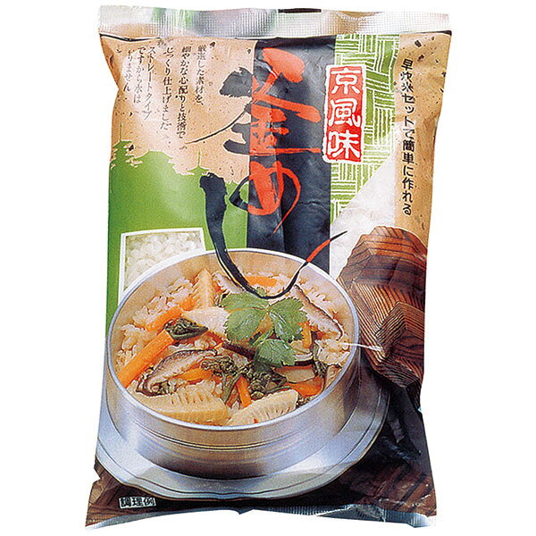 【規格内容】米140g・具200gセット（約1合）●主原料：【加工米】精米（国産）【かまめしのもと】野菜（たけのこ、人参、牛蒡）、醬油、醸造調味料、鶏肉、乾しいたけ、砂糖、かつお風味調味料、チキンコンソメ風味調味料／調味料（アミノ酸等）、他【最終加工地】日本（愛知）【調理方法】固形燃料で通常のお米と同じ要領でお米を炊く（蒸らしは約5分） 【数量】1袋 ●送料：880円　※24袋から無料です。 【注意事項】 ※北海道・沖縄の配達不可です。 ※他のテイクアウト商品と同梱できる場合は、弊社にて送料を訂正させて頂きますのでそのままご注文下さい。 ※メーカー発送品のため代金引換不可となります。 ※送付先宛名に会社名または店舗名のご入力をお願いいたします。 ※ご注文のタイミングによっては在庫がない場合もございます。その場合はメールにてお知らせいたしますので予めご了承くださいませ。 ■【賞味期限につきまして】 ●メーカーより発送時点で30日以上賞味期限がある商品のみ出荷させていただきますが、お受け取り時までの間に数日要する場合は、30日以内の商品がお手元に届くことはございますので、予めご了承くださいませ。■【賞味期限につきまして】 ●メーカーより発送時点で30日以上賞味期限がある商品のみ出荷させていただきますが、お受け取り時までの間に数・日要する場合は、30日以内の商品がお手元に届くことはございますので、予めご了承くださいませ。