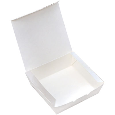 紙容器 KMー12 ナチュラル 1袋（50枚入り） 【イベント・行事】お持ち帰り 紙ランチボックス、サービス箱、テイクアウトボックス、無地箱、汎用箱、フタ一体型