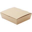 紙容器 ネオクラフト スナックBOX ML 1袋(20枚入り) 【イベント・行事】使い捨て食品容器、テイクアウト容器、クラフトボックス、バケッドサンド、サンドイッチ、ベーグルサンド、デリバリー資材、ブラウン、無地、ナチュラル、おしゃれ