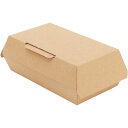紙容器 ネオクラフト ランチBOX S 1袋(20枚入り) 【イベント・行事】使い捨て食品容器、テイクアウト容器、クラフトボックス、バケッドサンド、サンドイッチ、ベーグルサンド、デリバリー資材、ブラウン、無地、ナチュラル、おしゃれ
