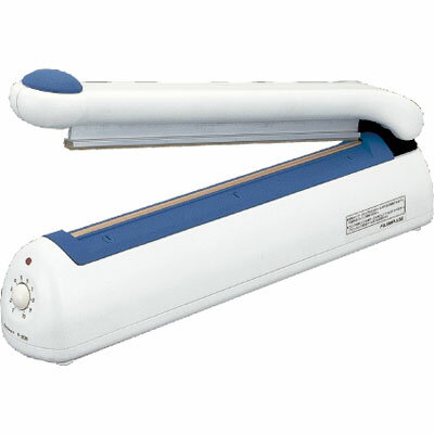 【規格内容】幅82×奥行428×高さ200mm シール方式：片側加熱式 シール幅 2 mm シール有効寸法 300 mm シール時間 0．1～1．6秒 重量4 kg 電圧 100V　50/60 Hz 消費電力 380 W 使用可能フイルム：...