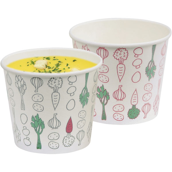 13オンス AS ホットM ベジタブル【イベント・行事】お持ち帰り、学園祭、バザー、お祭り、夏祭り、文化祭、屋台、出店、露店、BBQ、バーベキュー、パーティー かき氷容器、かき氷カップ、テイクアウト容器、スープカップ