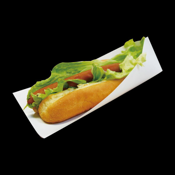 パットレー　＃14　白無地【イベント・行事】お持ち帰り、学園祭、バザー、お祭り、夏祭り、文化祭、屋台、出店、露店【キーワード】ドッグトレー、バケットサンドイッチトレー、ドッグスリーブ、食べ歩きグルメ、パン屋さん向け、ベーカリー、屋台向け