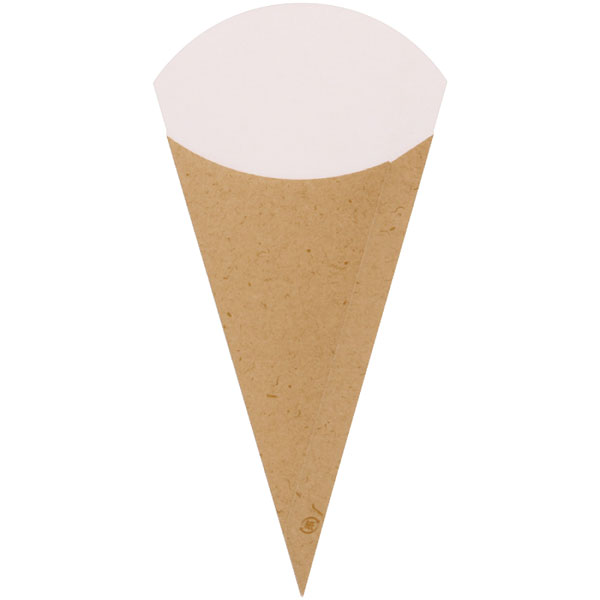 三角ポテト袋 S クラフトナチュラル 【イベント・行事】お持ち帰り、学園祭、バザー、お祭り、夏祭り、文化祭、屋台、出店、露店【キーワード】食べ歩きグルメ、屋台向け