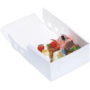 ケーキ箱 105 白ショート折 #4 【キーワード】洋菓子、ショートケーキ、ケーキ箱、ガトーケース、ギフトボックス、化粧箱、フタ一体型、テイクアウトボックス、洋...