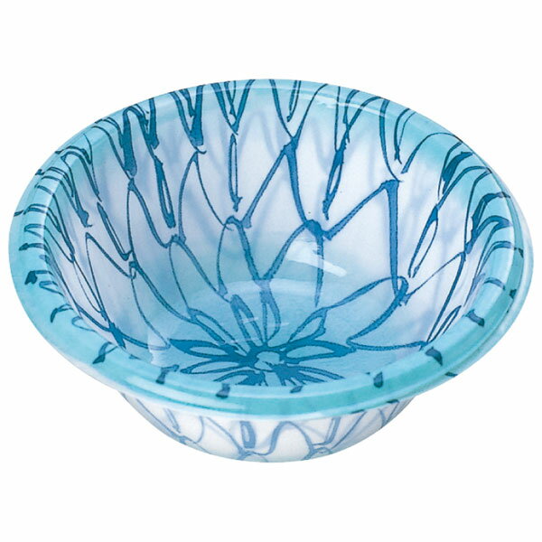 仕出し容器　プラカップ　TZ－1　丸型　網目（青）【キーワード】