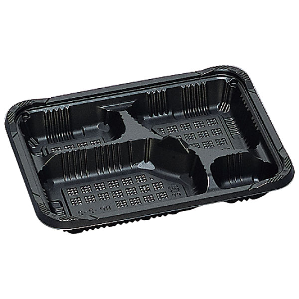 弁当容器　憩い　本体　RP－2－2H　黒　E　セット／憩い　蓋　RP－2KF　E【キーワード】安価、ECO、エ..