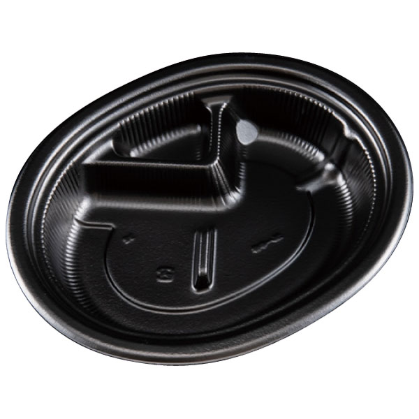 カレー・洋食容器 カレー 本体 黒【キーワード】