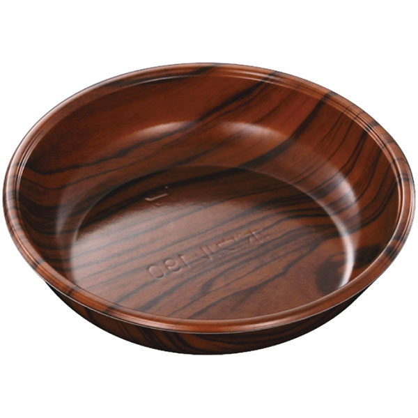 惣菜容器　CFボウル　190　木理DBR両　身【キーワード】ボウル、軽食、テイクアウト容器、デリバリー容器、バラ出し、おしゃれ、業務用、使い捨て食品容器