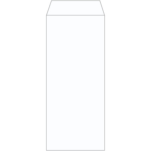 長2 封筒 白 特白 ホワイト 白封筒 厚さ80g/m2 サイズ119×277mm B5 二つ折り