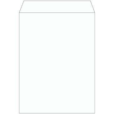 角0 封筒 白 特白 ホワイト 白封筒 サイズ287×382mm B4(大きめ) 厚さ100g/m2 センター貼 郵便番号枠なし 100枚