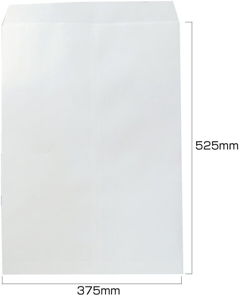 角形B3封筒 角B3 角形B3 B3 封筒 ホワイト/白 厚さ120g サイズ375×525 B3サイズが入る大きい封筒、B3用紙/フイルム/図面/書類/版下 入れ等に最適です 100枚