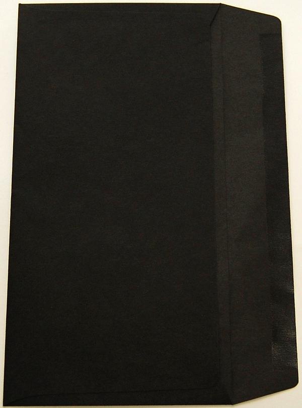 封筒 洋長3 カマス カラー ブラック/黒 85g サイズ235×120mm 郵便番号枠あり/なし カマス貼り　C10 クルーズパック 100枚パック