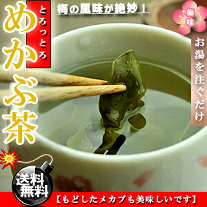 うめ海鮮 めかぶ茶 梅味 お徳用 600g(60g×10袋)[送料無料][芽かぶ茶][雌株茶]【健康茶】めかぶ 乾燥