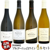 【送料無料・特別価格】ブルゴーニュ 白ワイン 4本セット