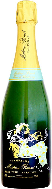 【クール配送】マチュー・プランセ ブリュット プルミエ・クリュ ブラン・ド・シャルドネ NV 750ml