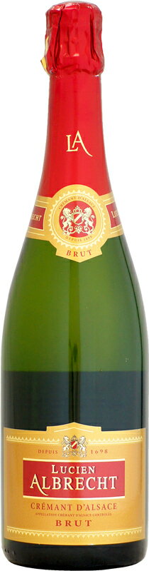 【クール配送】ルシアン・アルブレヒト クレマン・ダルザス ブリュット 750ml (スパークリングワイン)のサムネイル