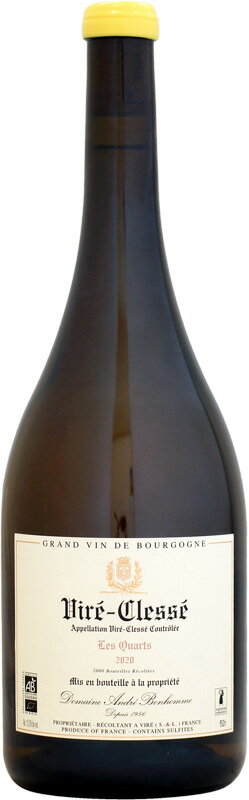 【クール配送】【マグナム瓶】アンドレ・ボノーム ヴィレ・クレッセ レ・カール [2020]1500ml (白ワイン)