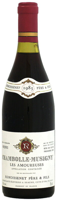 【クール配送】ルモワスネ シャンボール・ミュジニー 1er レ・ザムルーズ [1983]750ml