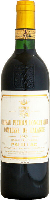 【クール配送】シャトー・ピション・ロングヴィル・コンテス・ドゥ・ラランド [1989]750ml