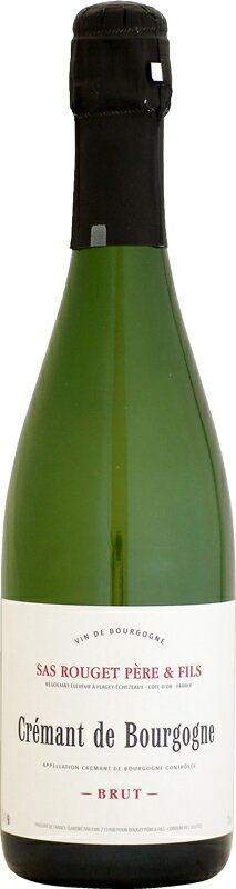 【クール配送】ルジェ・ペール・エ・フィス クレマン・ド・ブルゴーニュ ブリュット NV 750ml (スパークリングワイン) (エマニュエル・ルジェ)